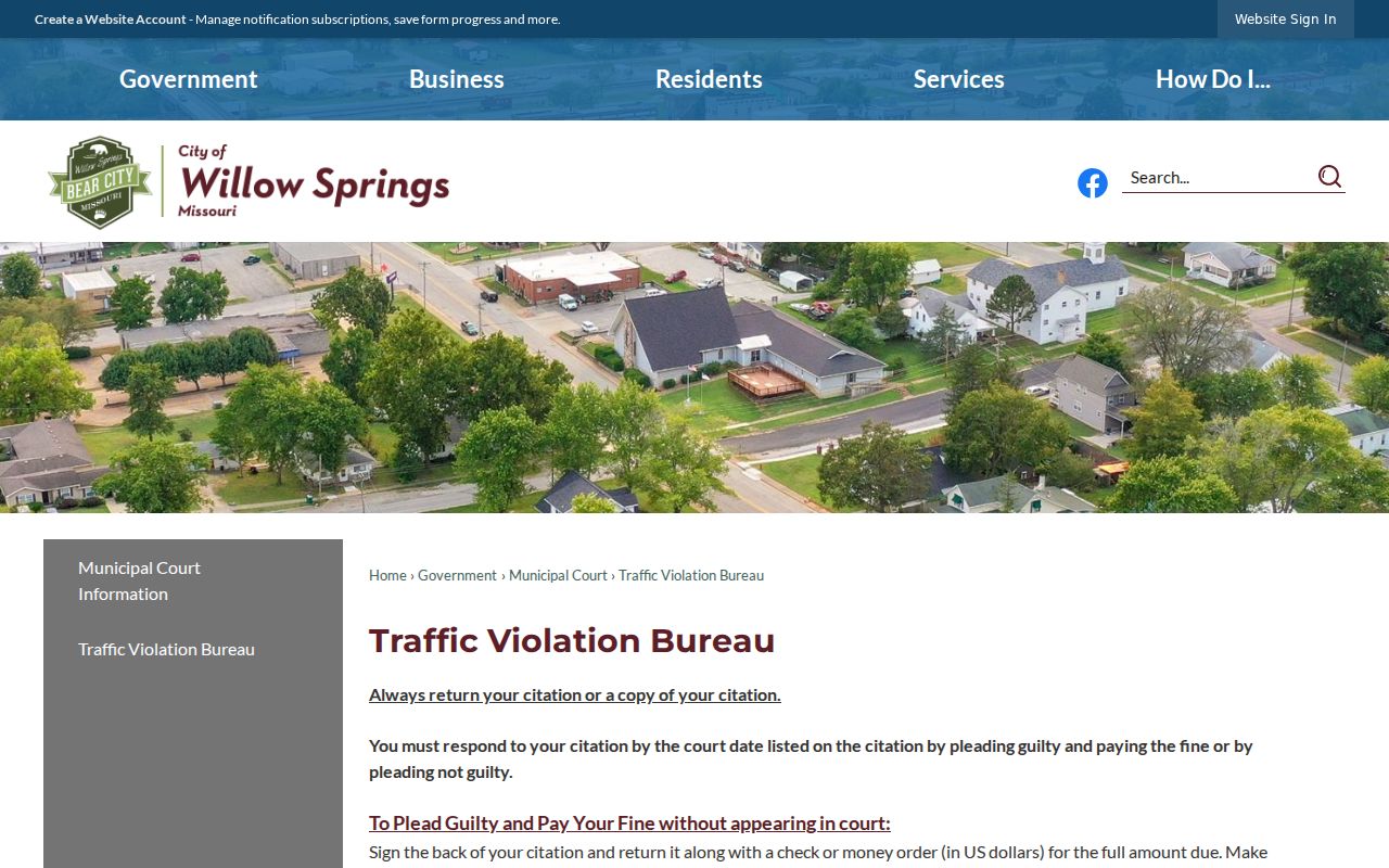West Plains traffic plea and payment information