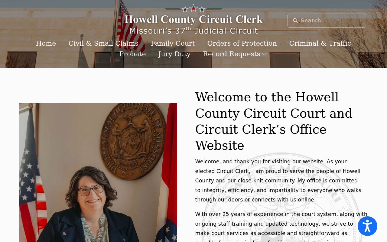 Howell County clerk-maintained court portal