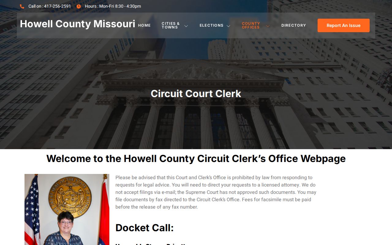 Howell County Circuit Clerk contact information